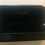 Coach Sunglasses/Glass Case Logo Top Inside Velvet Lined 6.5X2.25 Designer Photo 1