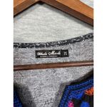 White Mark 2X Tunic Dress Paisley Embroidered Long Sleeve‎ Boho Chic Fall Cozy Black Size XXL Photo 1