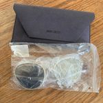 Jimmy Choo women’s MAYLA mirrored cut out round lens shiny gold metal sunglasses Photo 5