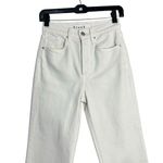 Frank & Eileen  Monaghan Jeans Women's 24 White Denim Mom Pants Raw Hem Photo 1