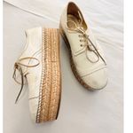 Prada  2024 Leather Platform Espadrilles‎ EU 37.5 US 7.5 Off-White Photo 2