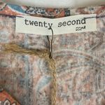 Twenty Second V-Neck Cami Rust Paisley Aztec Patchwork Print  Size Small NEW Photo 1