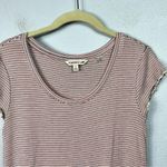 Toad & Co Stripe Scoop Neck Cap Sleeve Top Orange Blue White Size Small Photo 2