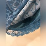 Moulinette Soeurs Anthropologie Matilija Dress Silk Velvet Teal 0 Whimsigoth Photo 9