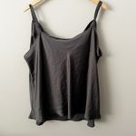 Torrid  | Satin Cowl Neck Cami Silver Gray Gunmetal Spaghetti Strap | Size 1, 1X Photo 5
