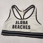 Victoria's Secret Victoria’s Secret PINK Logo Band Lightly Lined Pink Aloha Beaches Sports Bra M Photo 0