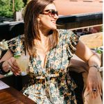 Ulla Johnson Avia Floral Ruffle Silk Maxi Dress in Begonia Size 6 Photo 2