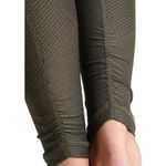 prAna ‎ Misty Jacquard Ruched Yoga Cargo Green Ankle Length Leggings Sz Small Photo 3