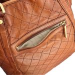 Tory Burch ‘Alice’ Cognac Quilted Leather Convertible Tote Bag Photo 5