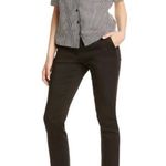 frame denim Frame Black White Striped Silk Blouse Photo 3