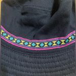 Empyre Fun 70s Inspired Colorful Bucket Hat Reversible Abstract Art Geometric Blue Photo 3