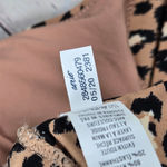 Aerie Triangle Bikini Top Leopard Print Tan Black White XXL Photo 4