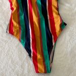 Aerie  Colorful Striped one piece Swimsuit Photo 1