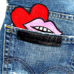 Levi's  569 Cut Off Distressed Denim Shorts Womens 30/31 Patches Y2K Festival‎ Photo 5