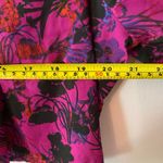 Savage X Fenty Purple Floral Bell Sleeve Cropped Lingerie Top Women's size Large Photo 7