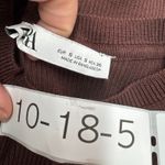 ZARA  Dress Womens Small Brown Ribbed Knit Sleeveless Midi Bodycon Photo 4