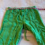 INC International Concepts green linen flared pants size 2 lightweight boho Photo 4