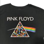 Pink Floyd Floral Embroidered Short Sleeve Graphic Tee Shirt Photo 0