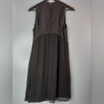 Kookai  S Sleeveless Beaded Dress In Mocha Photo 1