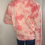 Lucky Brand  Sweater Womens M Pink White Tie Dye Sweatshirt Crew Neck Pullover. Photo 3