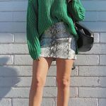 Honey Punch Snake Skin Mini Skirt Photo 1