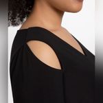 Sympli Nu Focus Tunic Cut Out Shoulder Asymmetrical Hem Top Black Size 2 Photo 2