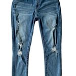 True Religion 28 (6) World Tour denim jean capri women’s button zip closure Photo 2