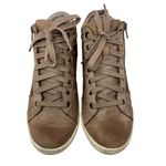 Taos Union Comfort High Top Zip Up Tan Leather Sneakers in Tan 8 Photo 1