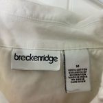 Breckenridge Vintage  women’s white floral butterfly embroidered button‎ jacket M Photo 2