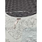 Free People Songbird Nubby Knit V-Neck Sweater Mint Green Sz XS Cotton Boucle Photo 3