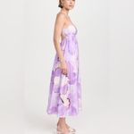 Bardot  Purple Printed Midi Dress Photo 3