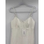 Likely  Hirsch White Sleeveless V-Neck Trumpet Midi Dress Size 6 NWT Photo 3