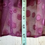 Julia Jordan Ruffle Drawstring Midi Dress Size 4 Burgundy Photo 9