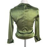 Jessica Howard  Evening Jessica Evening Iridescent Green Chiffon Blouse Photo 1