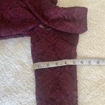 Oleg Cassini  Off-the-Shoulder‎ Lace Sheath Dress Wine Size 8 NWT Photo 5