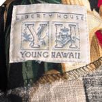 Vintage 90s Liberty House Young Hawaii Black Tropical Dark Floral Maxi Dress Size M Photo 7