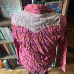 Wrangler  Western pink plaid lace button down S shirt Photo 2