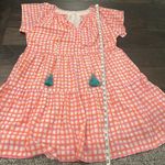 THML Pink/Orange/White Patterned Dress Sz M Photo 10