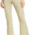 Lisa Says Gah Josie Ribbed Space Dye Flare Pants Honeydew Green Size Small Photo 0