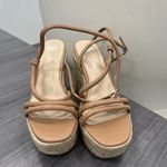 BP Beige Cohan Espadrille Wedge Strappy Sandal Size 6.5 Photo 1