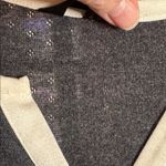 Soma Charcoal Gray Henley Pajama Top with Cream Trim Size Small Photo 4