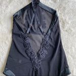 Adore Me Black Motifa Lace Bodysuit Size Small Photo 6