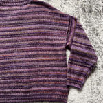 Cleo + Wolf Space Dye Henley Sweater Purple Size Medium Purple Photo 6