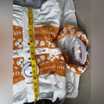 CIEBON Chic White and Orange Patterned Mini Dress Photo 7