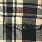 Ralph Lauren Lauren  Women’s M Black and White Plaid Flannel Full Zip Jacket Photo 9