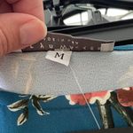 Bryn Walker  Diego Tunic Size Medium Floral Print Bell Sleeve Teal Blue Sz M New Photo 7