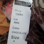 Nwt. Jackie Jon New York Beaded Button Down Jacket‎ Size 4 Suit Jacket. brown Photo 5