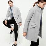 J.Crew  Cocoon Coat Jacket Womens Italian Stadium Cloth Wool Size 00 Photo 1