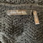 Daisy Fuentes Women's Sheer Cable Knit Bell Sleeve Sweater Romantic Goth Sz XL Photo 4