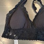 Hanky Panky  Supima® Cotton Padded Lace Trim Black Bralette Photo 4